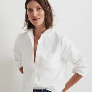 Madewell Oxford Button-Up Shrunken Shirt S